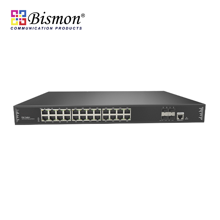 24Port-10-100-1000M-PoE-4SFP-1-10GB-L3-Managed-Switch-600W